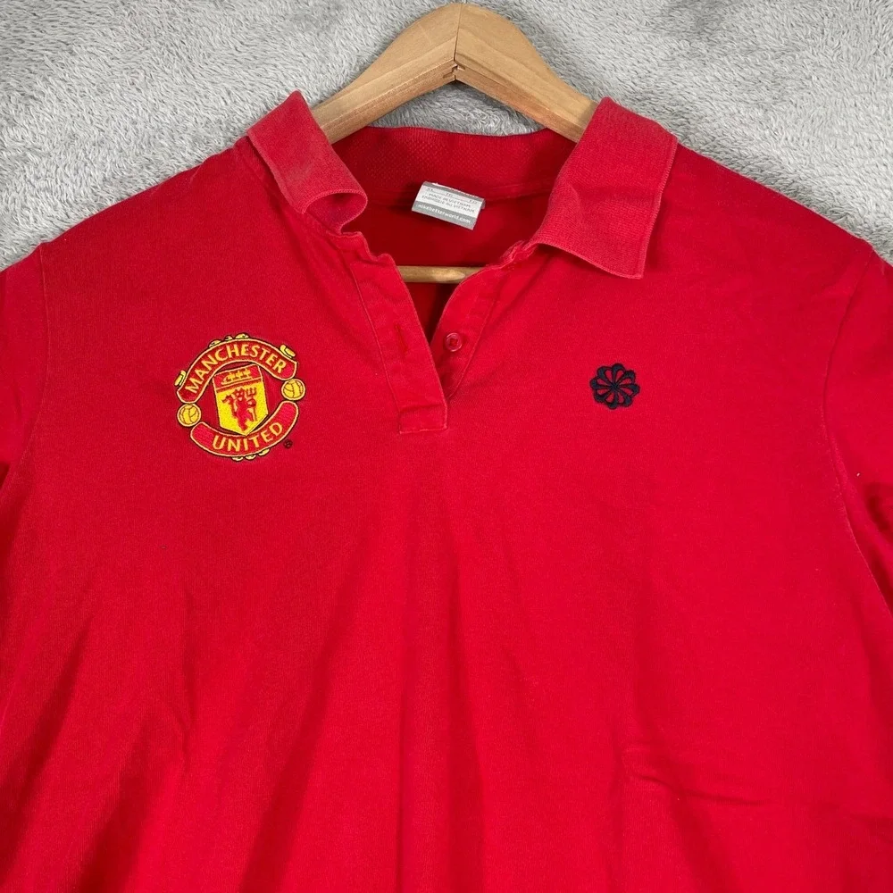 Nike Manchester United Polo Shirt Mens XL Red Soccer Football Premier League